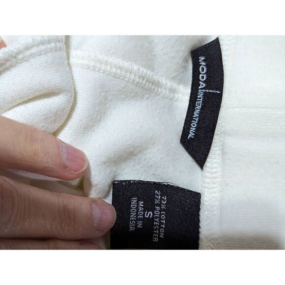 Moda International Women's Cream Velour Lounge Suit Jacket & Pants Set S/M - Picture 5 of 5